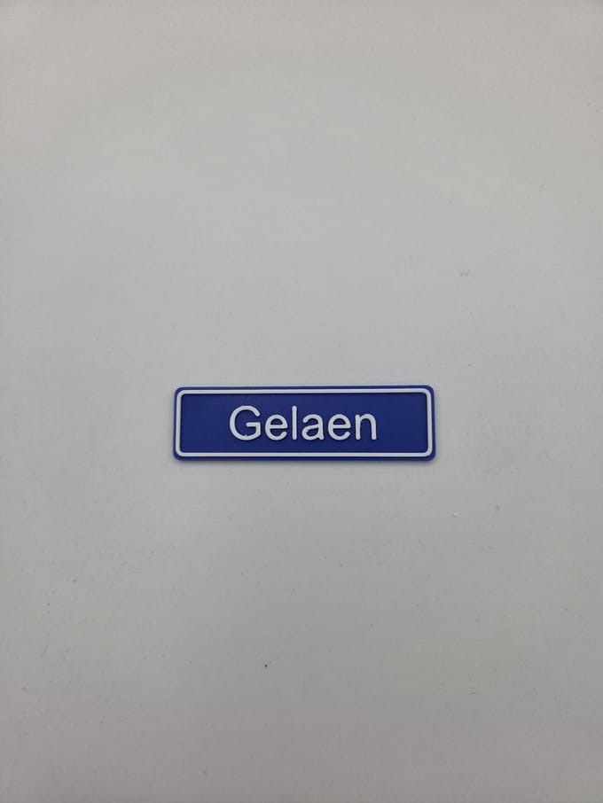 3D plaatsnaam speldje Gelaen