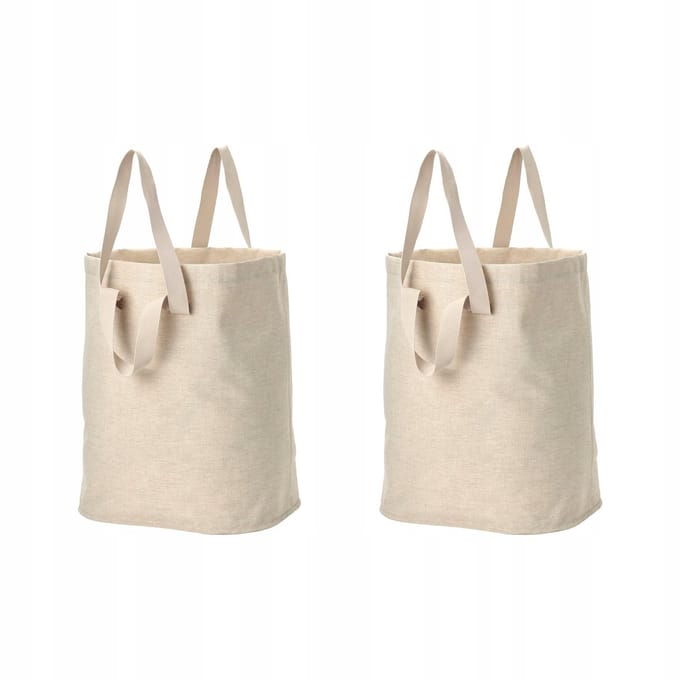 2x Luxe Waszak met 100L inhoud - Beige
