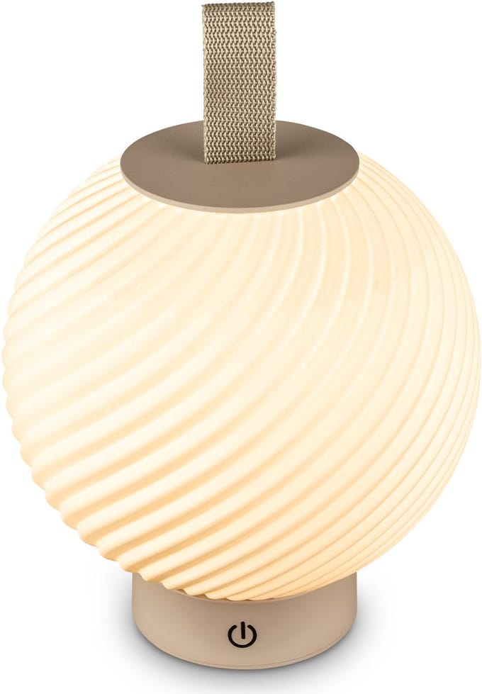 BRILONER Globe - Tafellamp oplaadbaar - dimbaar - warm wit licht - Ø18x25cm
