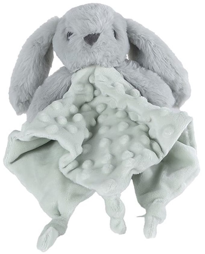 Mini club knuffeldoekje "Langoor" met structuur pluche 30cm groen