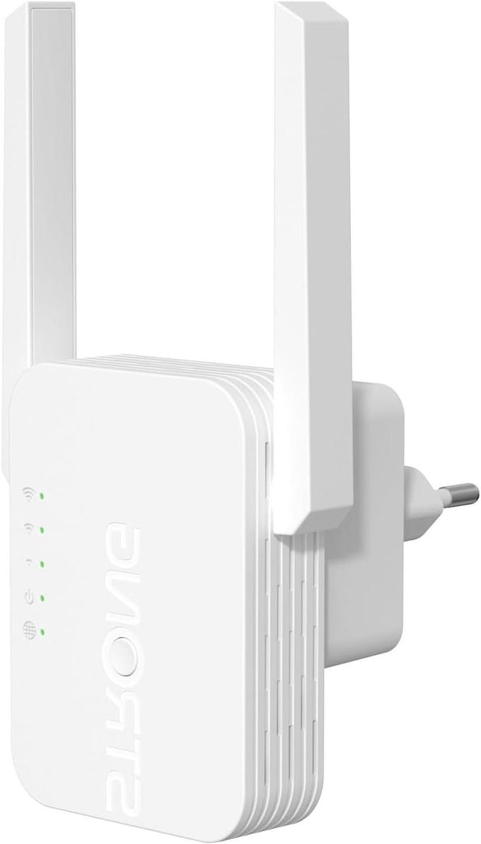 Wifi Versterker - Internet Repeater - Betere Dekking Huis - 300 Mbit/s Snelheid - Compact Stekkerontwerp - Wit