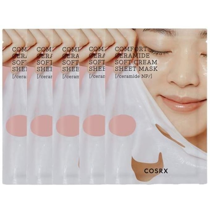 CosRx, Comfort Ceramide, Soft Cream Beauty Sheet Mask, 1 sheet, 0.87 fl oz (26 ml) beige