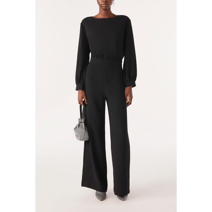BA&SH Combinaison Obby Noir Größe: 40 | Jumpsuits Outlet | Damen
