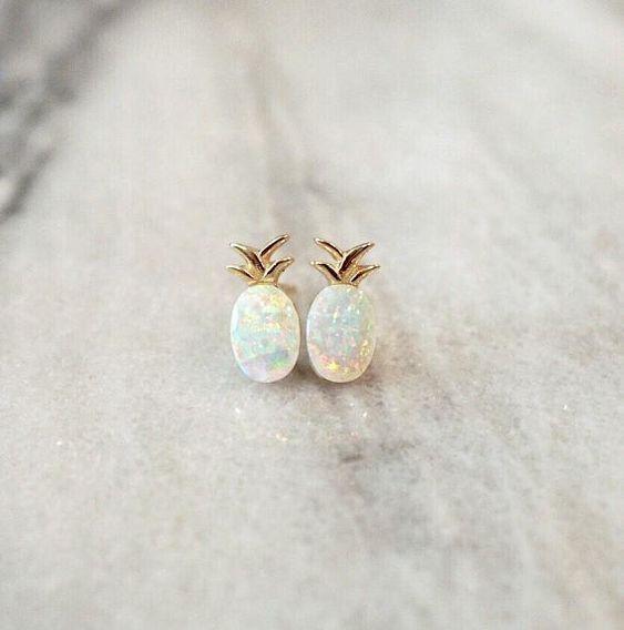 Oorbellen Explosies Ananas Aobao Oorbellen Mode Sieraden beige