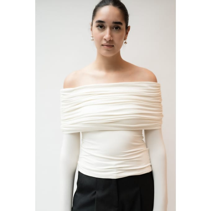 VIVEH Boxus Top Coconut Milk Taglia: 42 | Maglie a manica lunga Outlet | Donna