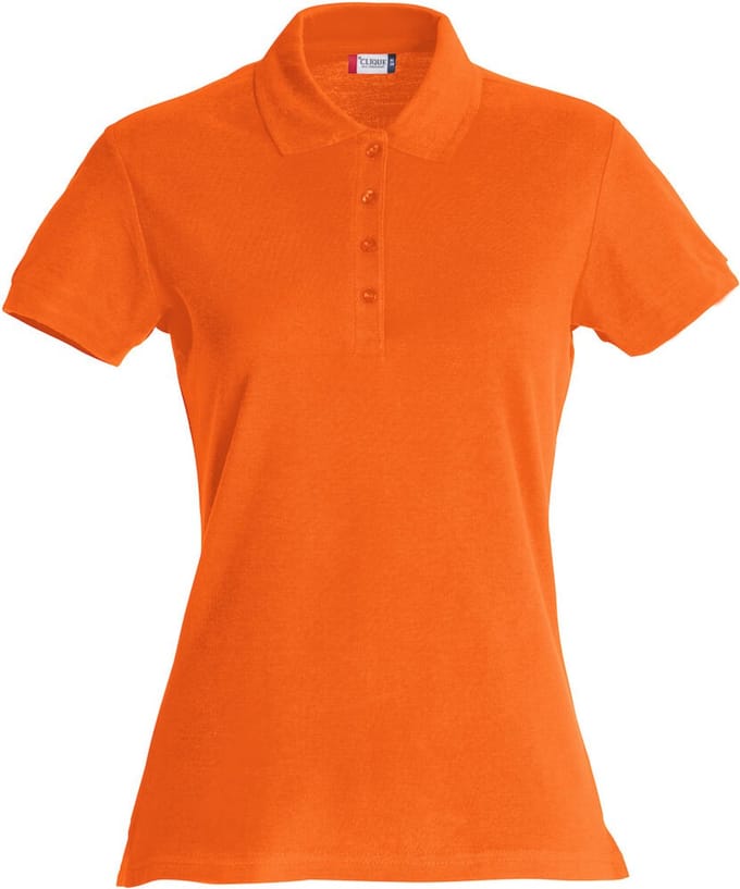 Clique Basic Polo Women 028231 - Diep Oranje - XL