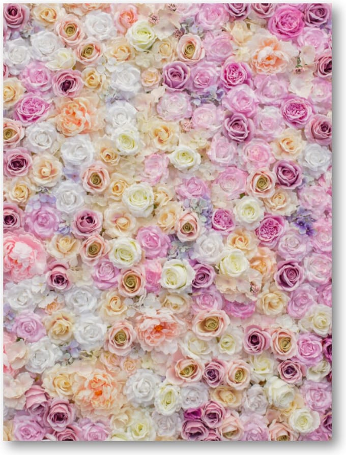Rozenmix - 30x40 Poster Staand - Bloemen