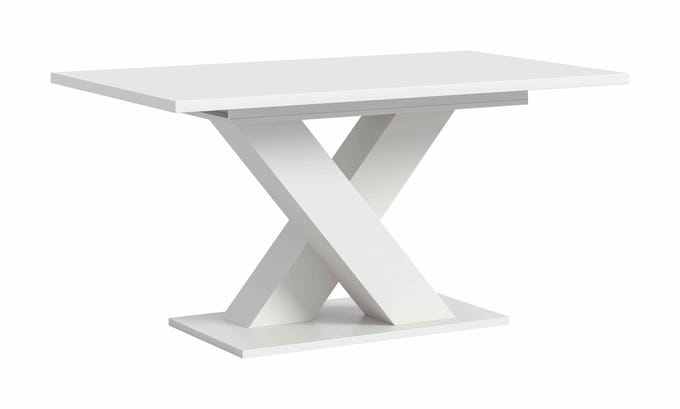 Motion uitschuifbare eettafel wit NB wit NB - 90x150x76cm