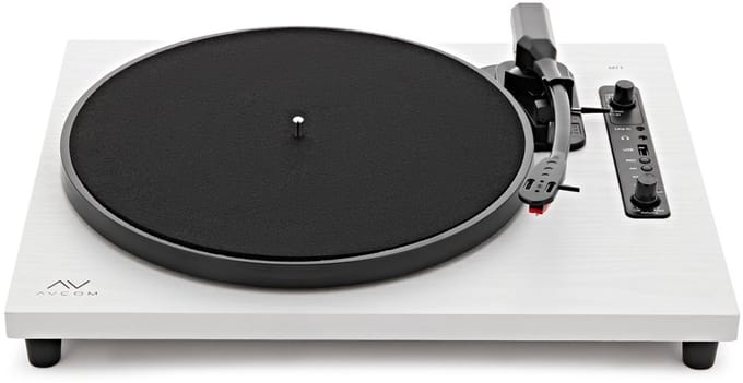 AVCOM Contemporary Platenspeler met Bluetooth, Wit