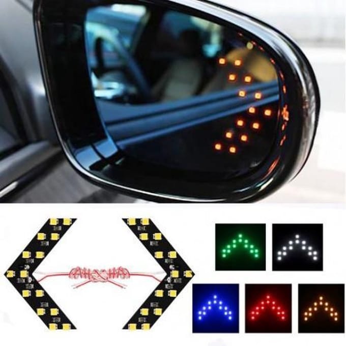 Auto spiegel Led richtingaanwijzer Wit