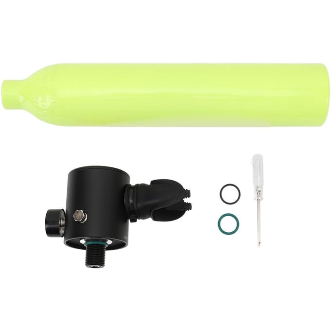 Mini Duikfles 0,5L Draagbaar met Manometer Mini Duik Zuurstofcilinder voor Snorkelen Groen groen