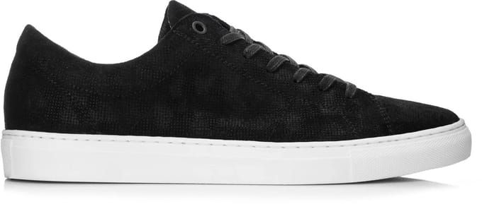 Omnio velo sneakers camo zwart embossed leer