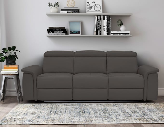 Pareli-Sofa 3-zits - Handmatig - Bruin PU