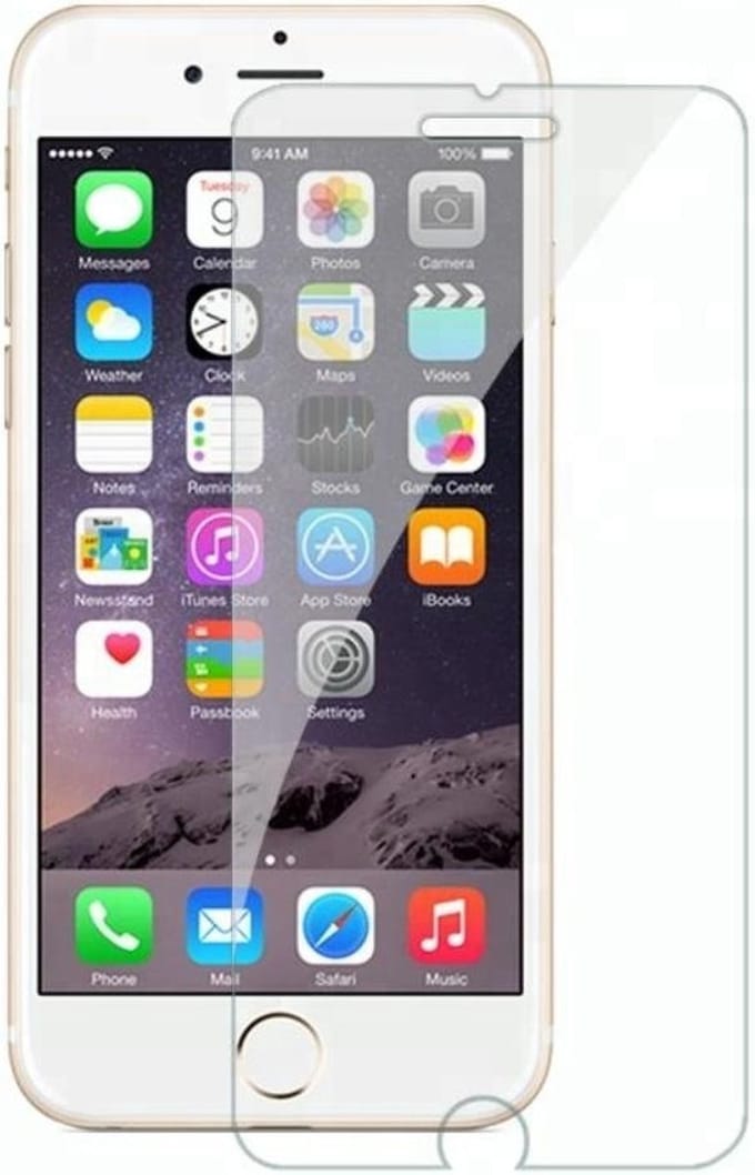 Screenprotector geschikt voor iPhone 7 en iPhone 8 - Extra Sterk Gehard Glas - Tempered Glass - Transparant - Case Friendly - 1 stuk
