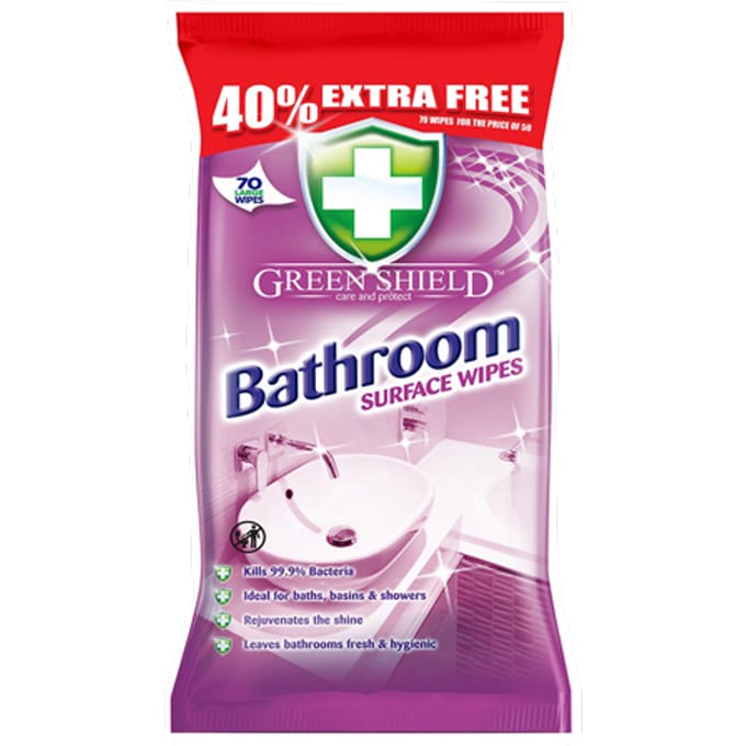 Green Shield Bathroom Surface Wipes 3 x 70 st