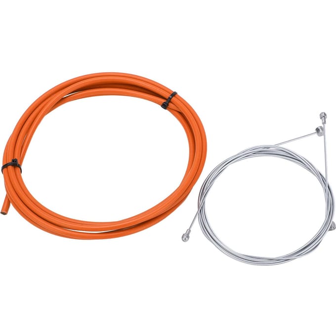 BOLANY Fietsremkabel en -behuizing Set Stabiele Sterke 5mm Fietsremkabel Oranje oranje