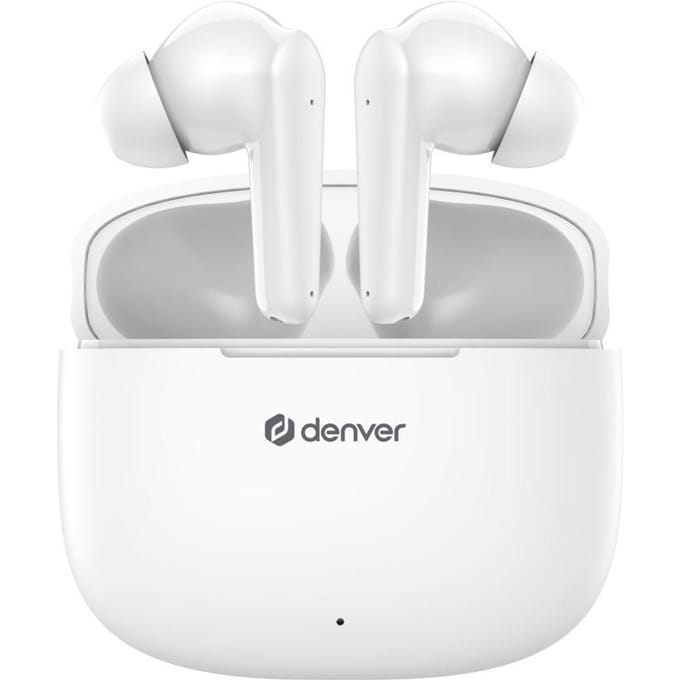 Denver Earbuds - Lichtgewicht Oordopjes - 6 uur luisteren - Bluetooth 5.3 - TWE48 - Wit