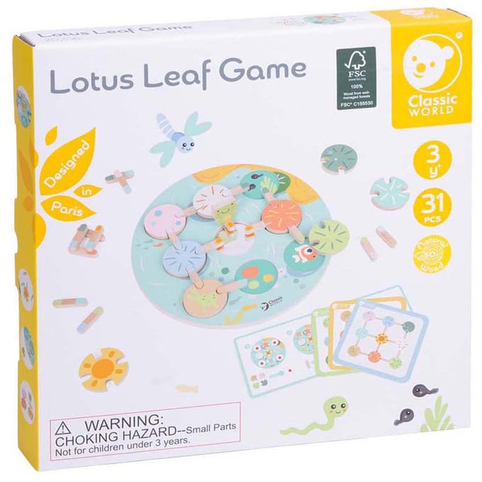 Classic World Wooden Board Game Water Lily