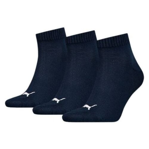 Unisex quarter sokken 3 paar – Navy – 35-38