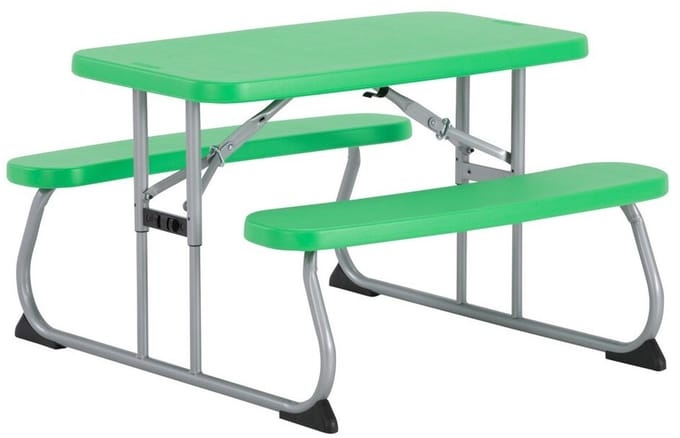 Lifetime® Kinder Picknicktafel Opvouwbaar - binnen en buiten - Groen
