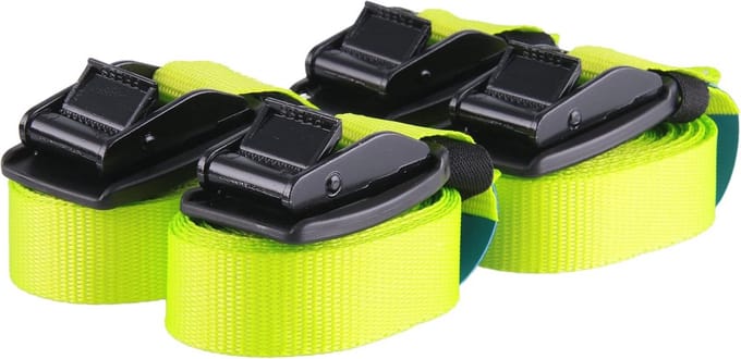 Spanbanden met klemsluiting en gespbescherming - 4m lengte, 25mm breedte, 540kg belastbaar