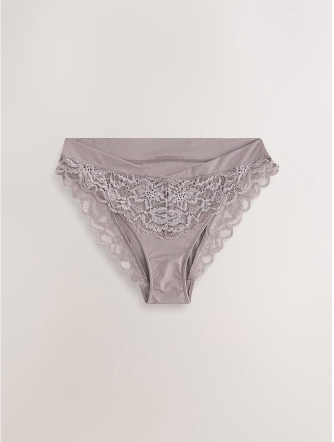 Next - Dames - Ultimate Comfort kanten slip met hoge pijpen - Naturel