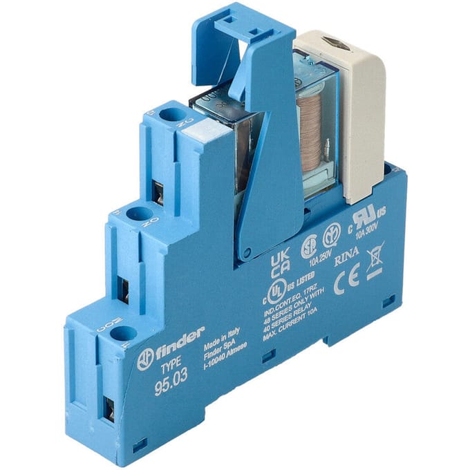 Finder 48.31 Interface Relaismodule 12V DC 10A Enkele Contact - 48.31.7.012.0050 - E3VMR