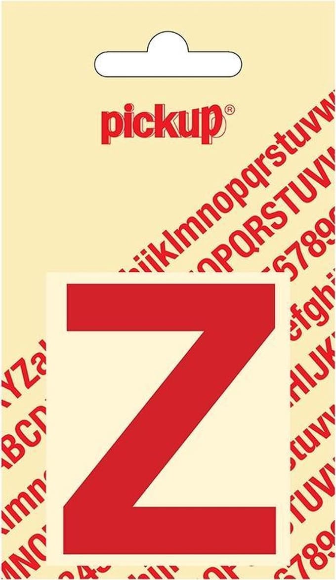 Pickup plakletter Helvetica 60 mm - rood Z