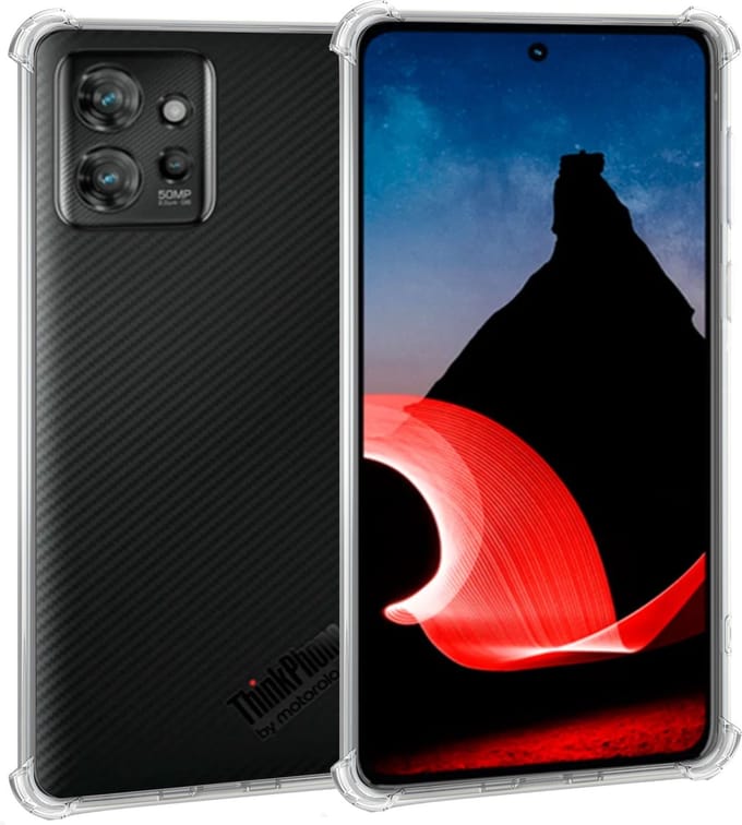 Geschikt voor Motorola ThinkPhone - Hoesje - Shock Proof Case – Cover Transparant