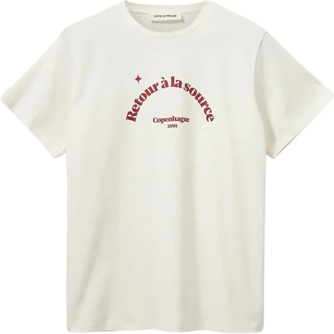 T-shirt met print Terug naar de bron dames Sofie Schnoor Zenasw