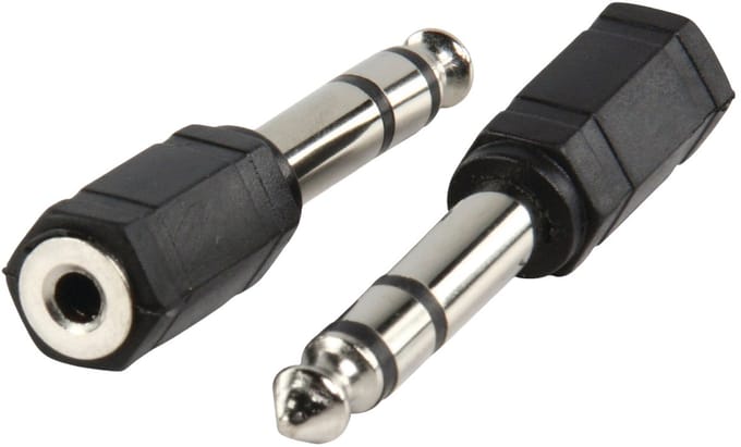 6,35mm Jack (m) - 3,5mm Jack (v) stereo audio adapter