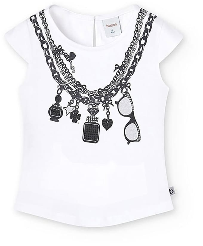 Boboli 728445 Mouwloos T-shirt Wit 10 Years Meisjes