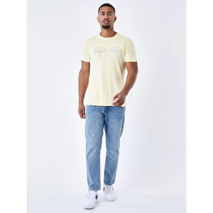 Regenboog logo t-shirt borduren Project X Paris