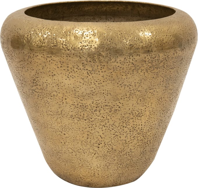 Ter Steege Bloempot Aluminium Goud D 45 cm H 40 cm