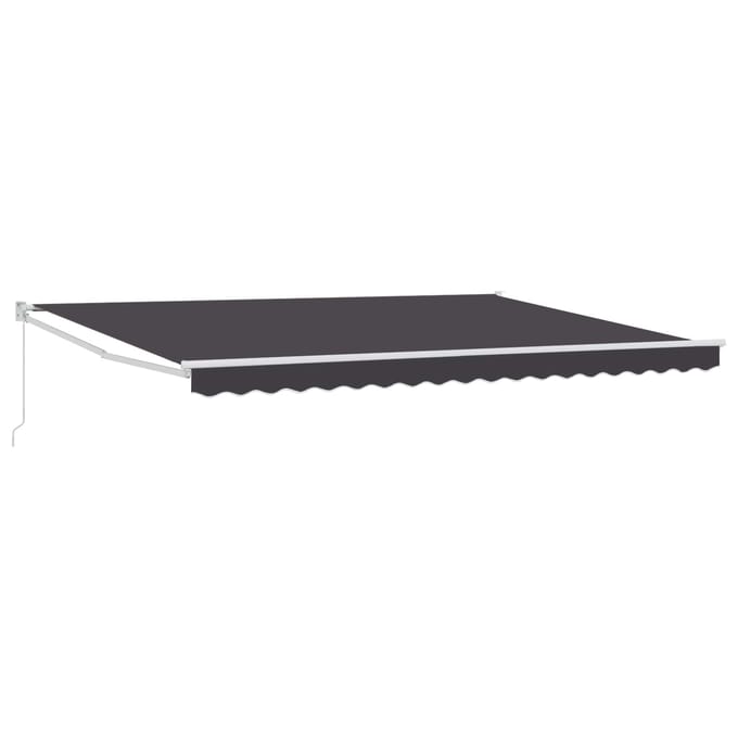 vidaXL - Uitschuifbare - luifel - Antracietkleurig - 4 - x - 2 - m