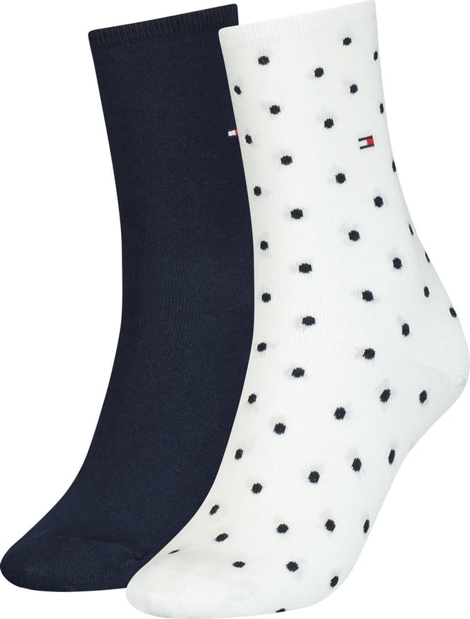 Tommy Hilfiger WOMEN SOCK DOT 2P Vrouwen Sokken Maat 35-38