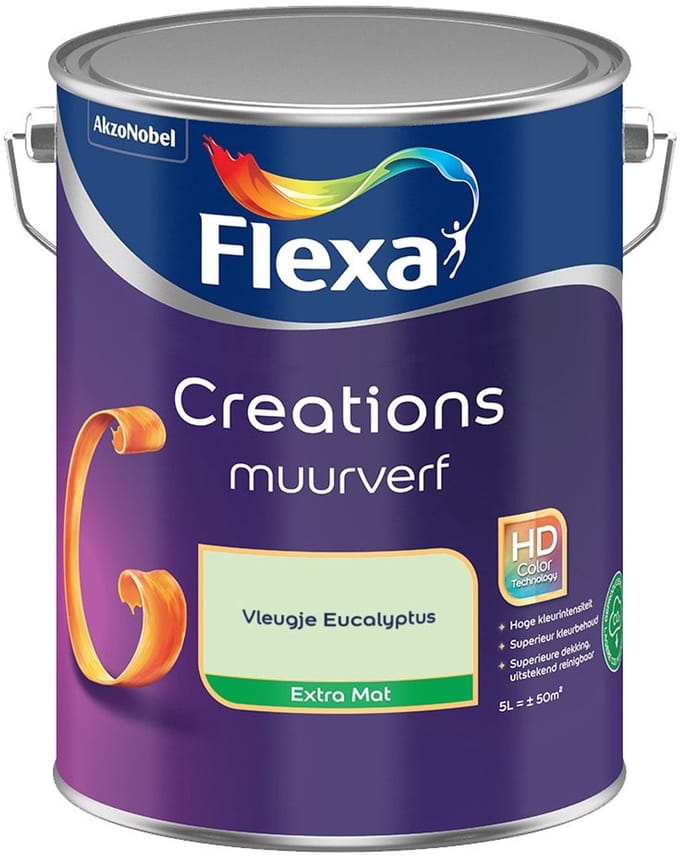 Flexa - Creations Muurverf Extra Mat - Vleugje Eucalyptus - Mengverf - 5 L