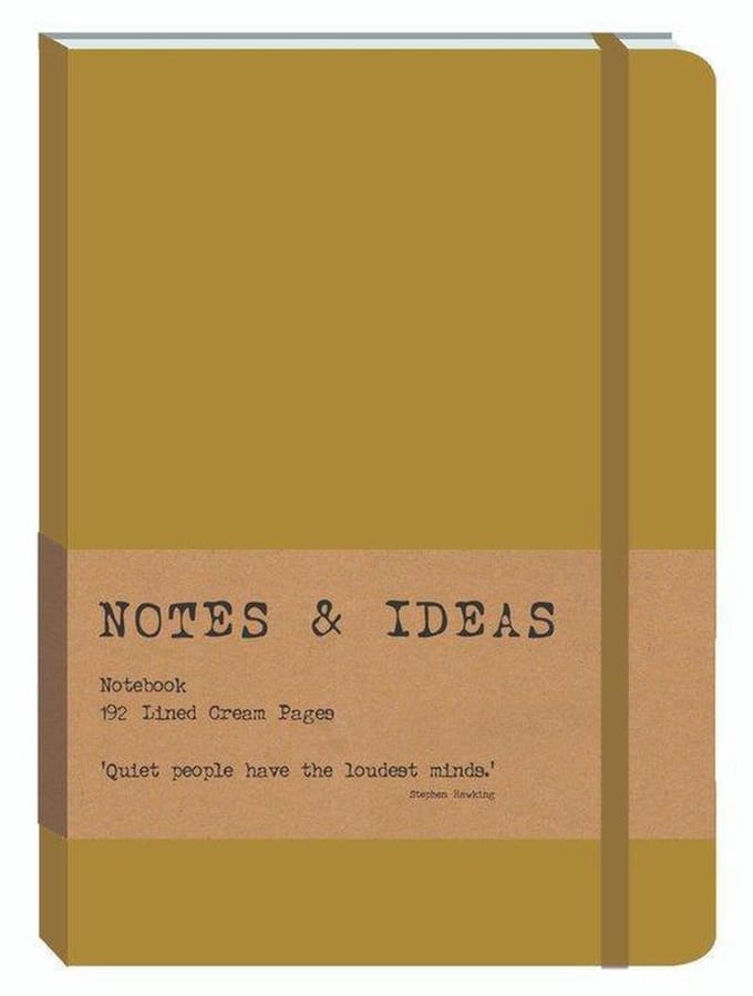 Rebo Productions Notitieboek 28 X 17 X 7 Cm Polyurethaan Goud