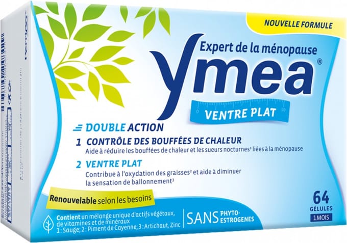 Ymea Menopauze Opvliegers en Platte Buik 64 Capsules