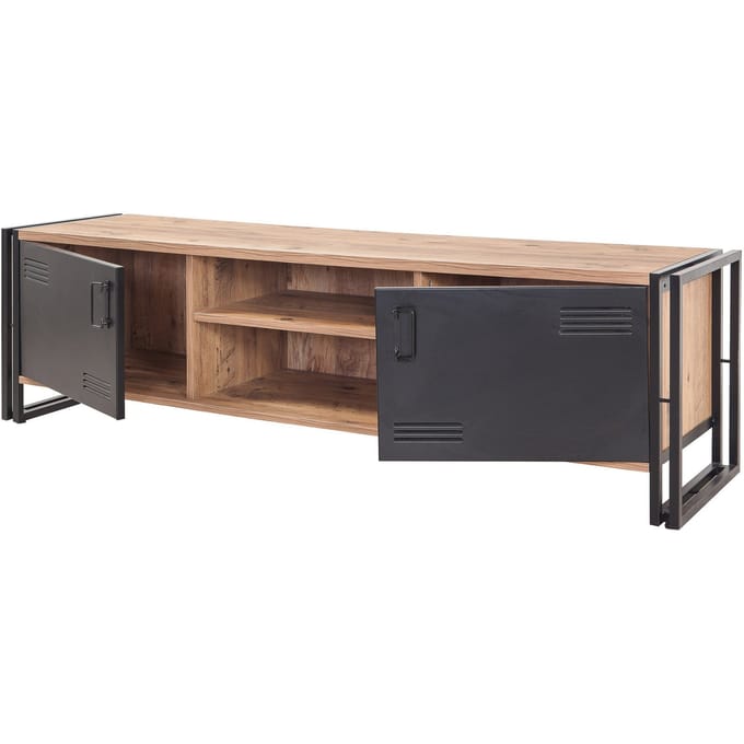 Tv-Meubel Cosmo Rex Melamine Atlantic Pine Zwart
