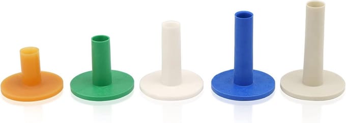 Golf Rubber Tees voor Oefening in Diverse Kleuren en Hoogtes