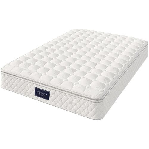 ModernLuxe Binnenveringsmatras 140x200 cm schuimdikte 25 cm - hardheid H3 - gewatteerde microvezelhoes - Wit