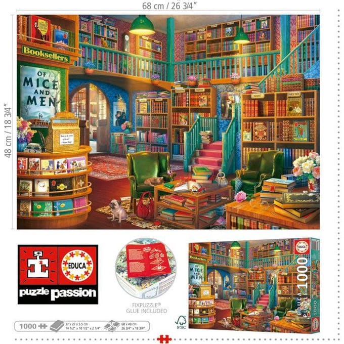 Educa Bibliotheek - Puzzel - 1000 stuks - Sinterklaas Cadeautjes