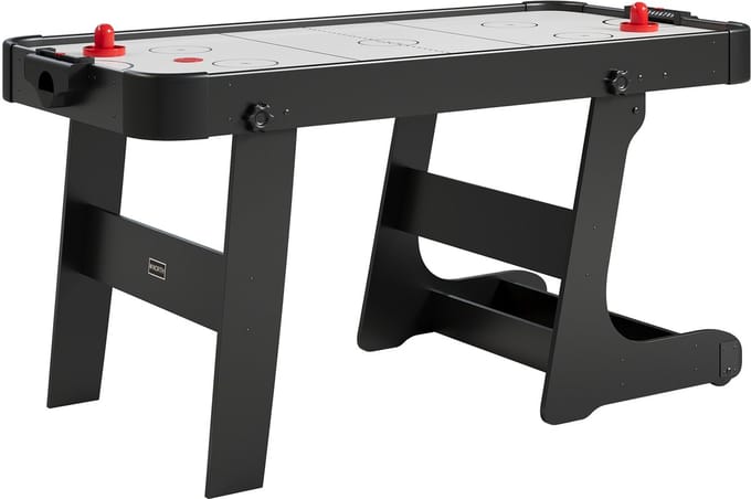 NORTH Arctic Airhockeytafel Zwart/Wit 5FT