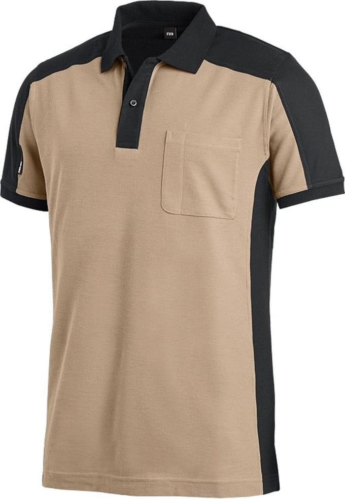 FHB KONRAD Poloshirt 91490 - Beige-Zwart - 3XL