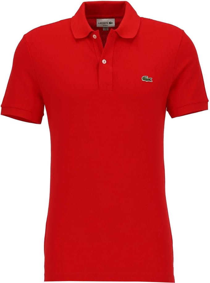 Lacoste Heren Poloshirt - Red - Maat M
