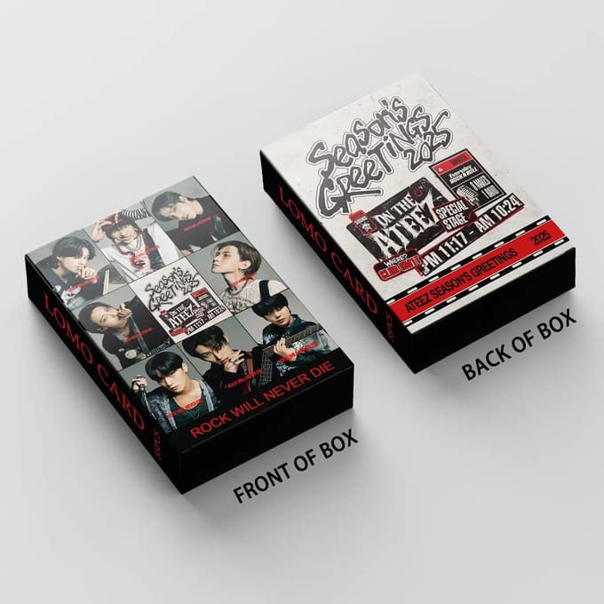 KPOP 55pcs/box ATEEZ 2025 SEASON'S GREETINGS Photocard [Fotokaarten]