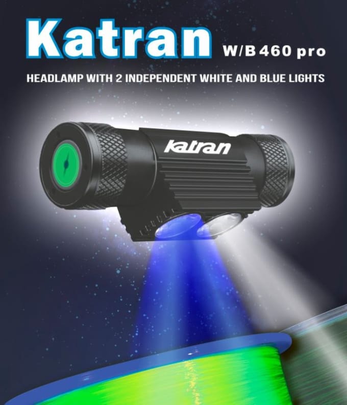 Katran Karper Hoofdlamp Wit + Blauw Licht Reflecterende Eclips Synapse Crypton Lijn Lamp Oplichten