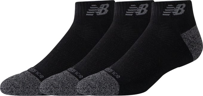 New Balance ACTIVE LOW CUT SOCK 3 PACK Unisex Sportsokken - BLACK