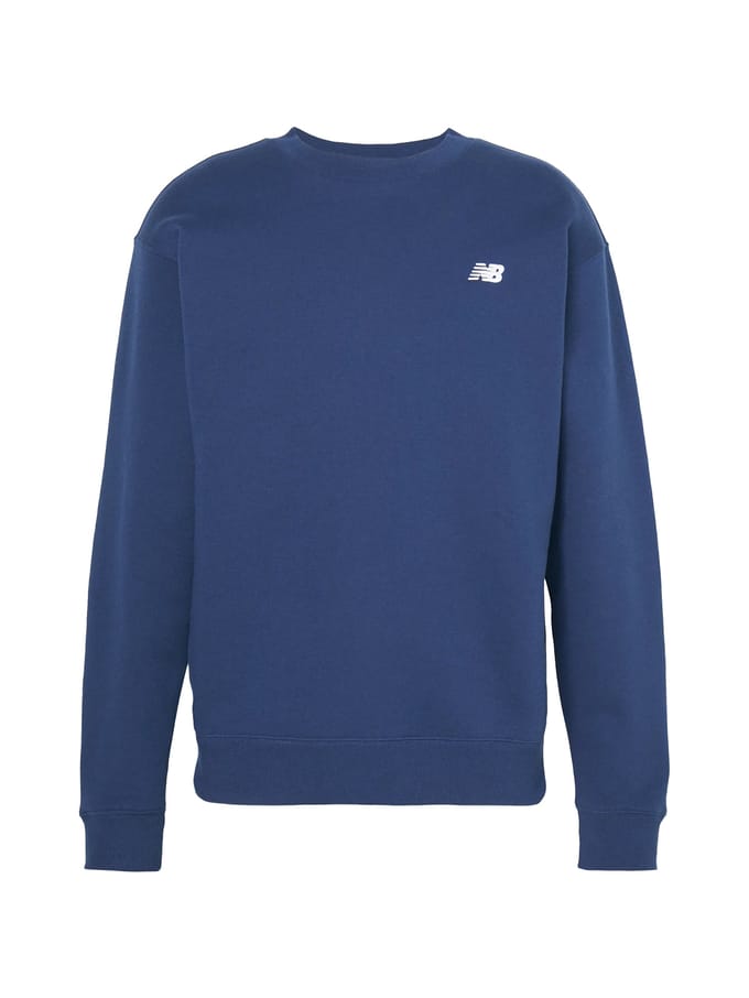 New Balance Sport Essentials Fleece Crew Heren Trui - NAVY